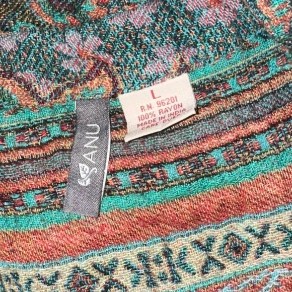 Anu embroidered Boho Sweater  100% Rayon - Picture 7 of 12